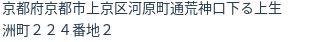 住所（登記所在地）