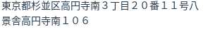 住所（登記所在地）
