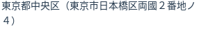 住所（登記所在地）