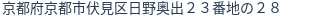 住所（登記所在地）