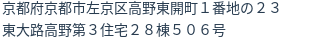住所(登記所在地)