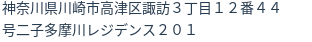 住所（登記所在地）