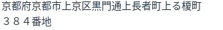 住所(登記所在地)