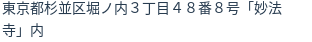 住所（登記所在地）