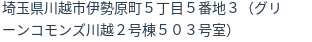住所(登記所在地)