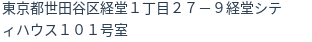 住所（登記所在地）