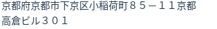 住所(登記所在地)