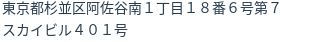 住所（登記所在地）