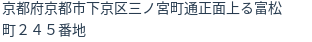 住所(登記所在地)