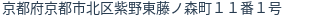 住所（登記所在地）