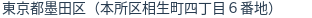 住所（登記所在地）