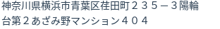 住所（登記所在地）