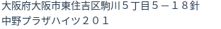 住所(登記所在地)