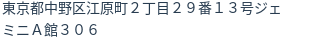 住所（登記所在地）