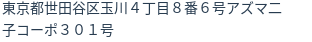 住所（登記所在地）