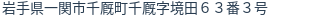 住所（登記所在地）