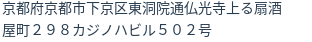 住所（登記所在地）