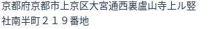 住所（登記所在地）