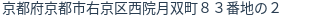 住所（登記所在地）