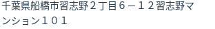 住所（登記所在地）