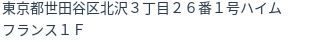 住所（登記所在地）