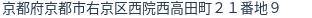 住所（登記所在地）