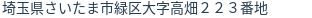 住所（登記所在地）