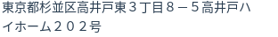 住所（登記所在地）