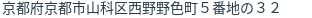 住所(登記所在地)