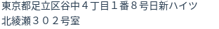 住所（登記所在地）