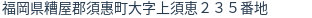 住所（登記所在地）