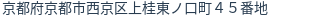 住所（登記所在地）