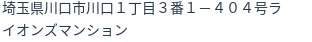 住所（登記所在地）
