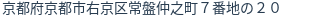 住所(登記所在地)