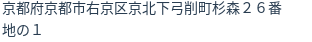 住所（登記所在地）