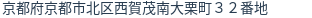 住所(登記所在地)