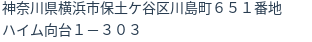 住所(登記所在地)