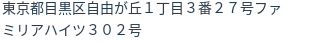 住所（登記所在地）