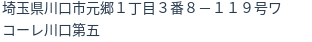 住所（登記所在地）