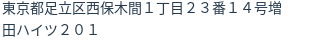 住所（登記所在地）