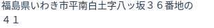 住所(登記所在地)