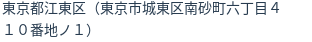 住所（登記所在地）