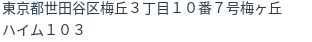 住所（登記所在地）