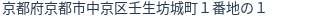 住所（登記所在地）
