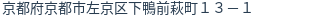 住所（登記所在地）