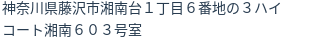 住所(登記所在地)