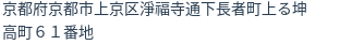 住所（登記所在地）