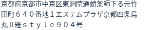 住所(登記所在地)