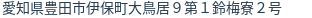 住所(登記所在地)