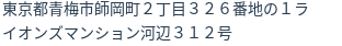 住所（登記所在地）